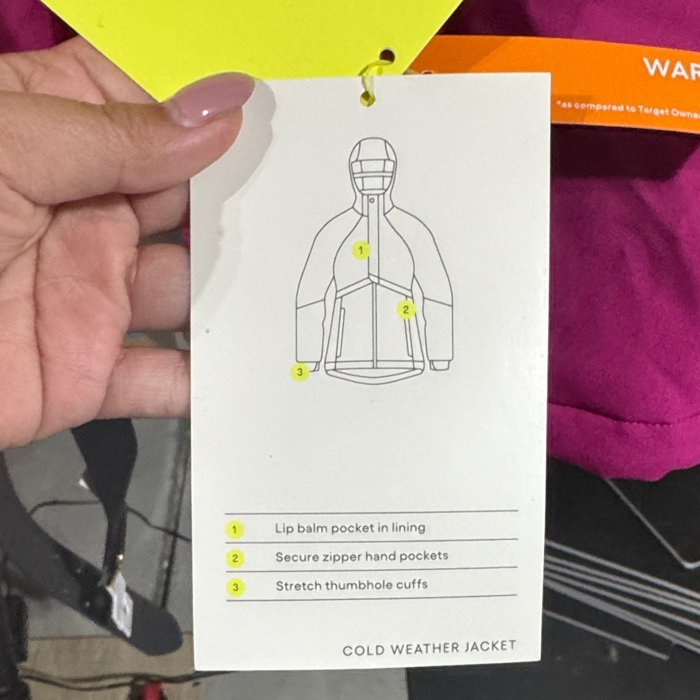 All in Motion Women's Pink Puffer Jacket - Picture 3 of 5